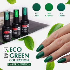 Гель-лак PNB «Eco Green Collection» № 302-304 /Gel Polish PNB/